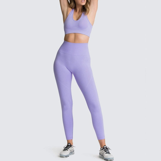 Seamless Padded Gym Set