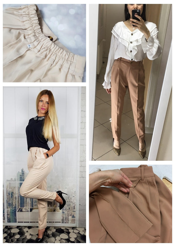 Casual High Waist Office Lady Pants