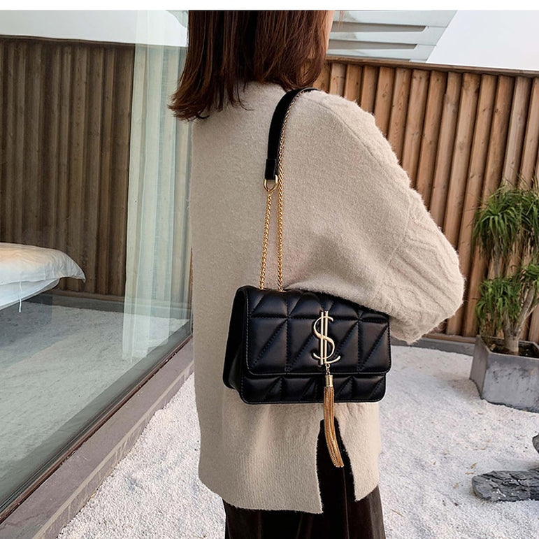 Luxury Classic Plaid Shoulder Crossbody Women Handbags