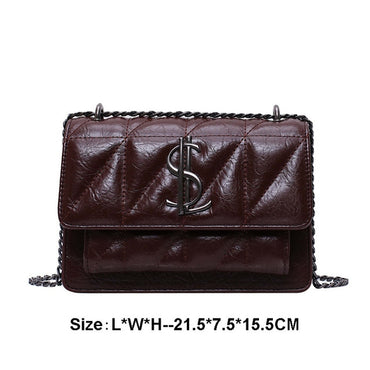 Luxury Classic Plaid Shoulder Crossbody Women Handbags