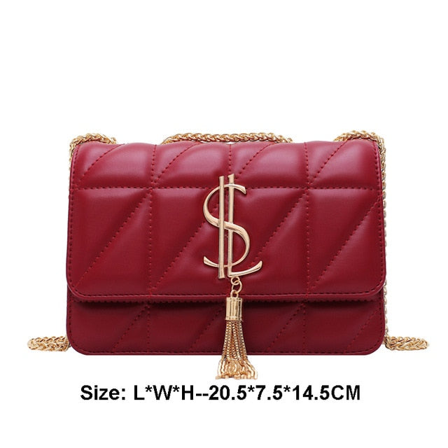 Luxury Classic Plaid Shoulder Crossbody Women Handbags