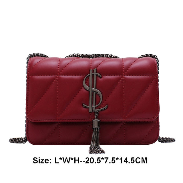 Luxury Classic Plaid Shoulder Crossbody Women Handbags