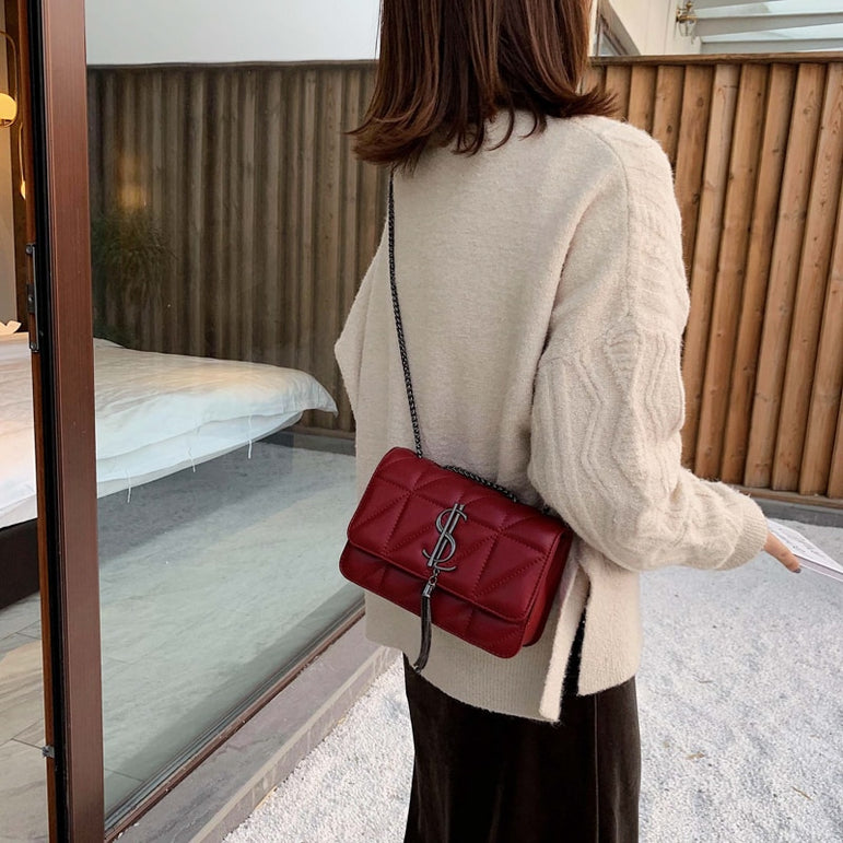 Luxury Classic Plaid Shoulder Crossbody Women Handbags