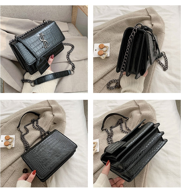 Luxury Classic Plaid Shoulder Crossbody Women Handbags