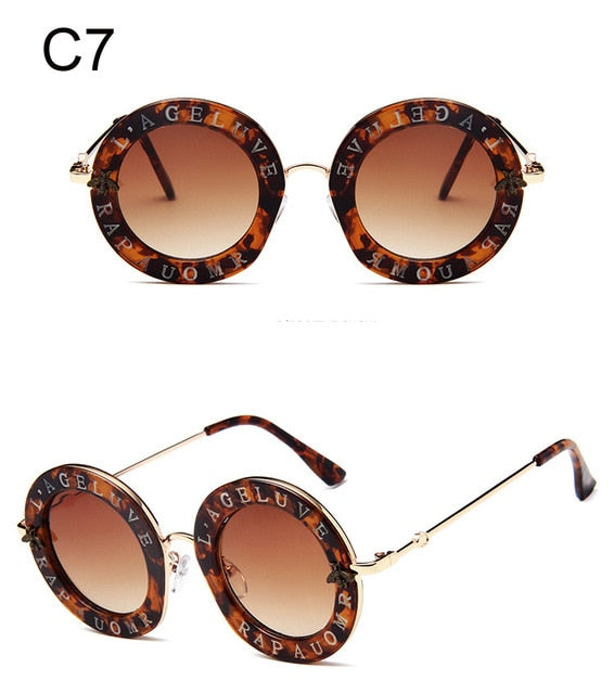 Luxury Retro Round Sunglasses