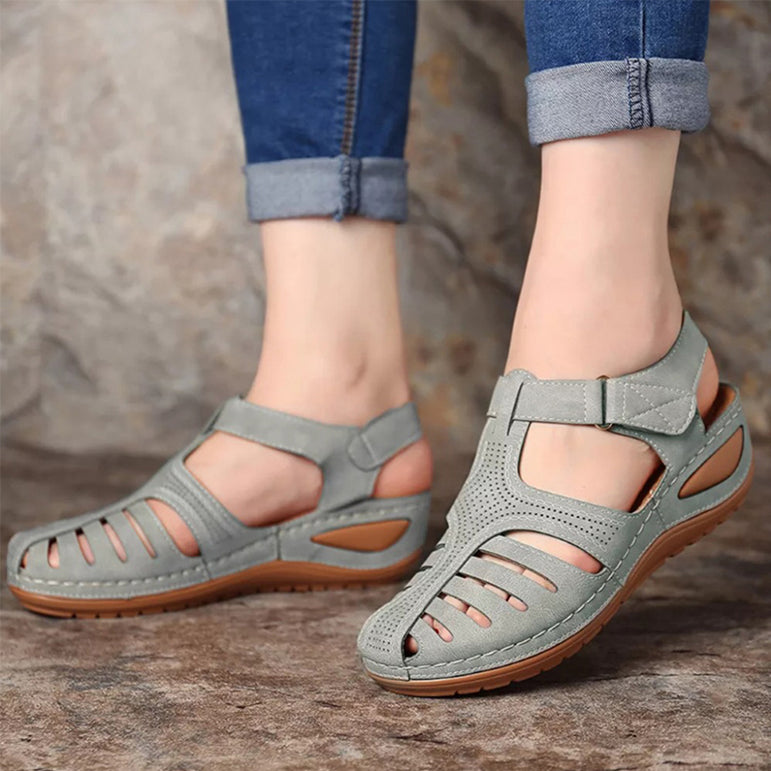 Casual Leather Buckle Vintage Sandals