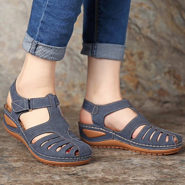 Casual Leather Buckle Vintage Sandals