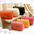 Leather Wind Chain Lozenge Shoulder Handbags