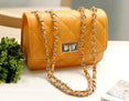 Leather Wind Chain Lozenge Shoulder Handbags