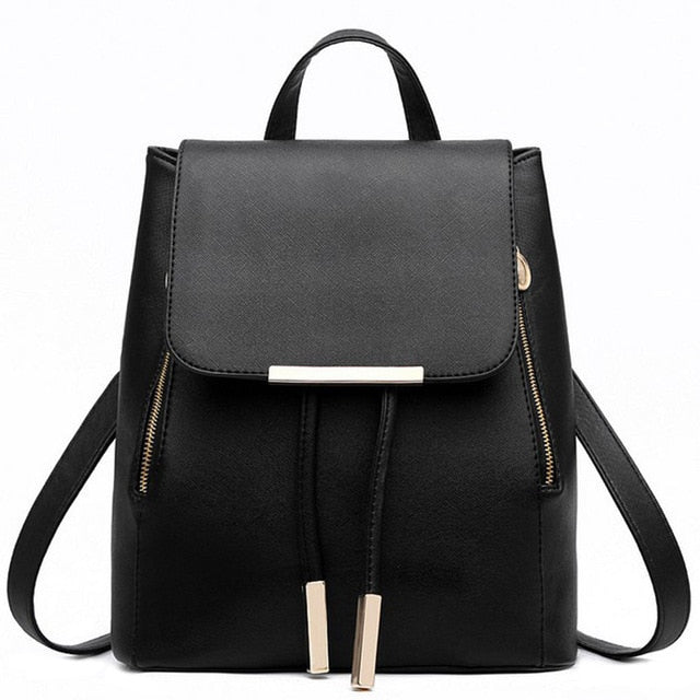 Leather Adolescent Girls Backpack