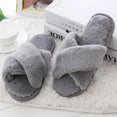 Faux Fur Winter Women Home Slippers