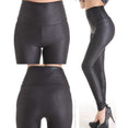 High Waist Faux Leather Stretch Leggings