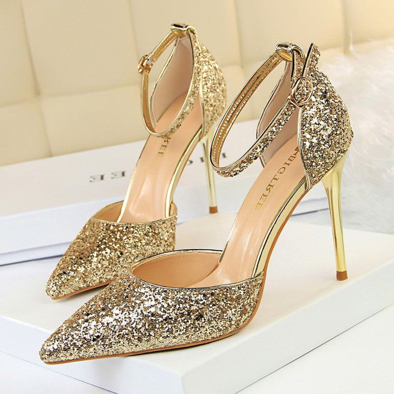 Pointed Toe Wedding Women High Heels Pumps