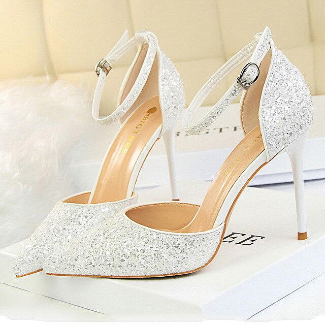 Pointed Toe Wedding Women High Heels Pumps