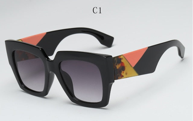 luxury Oversized Square Retro Big frame Sunglasses