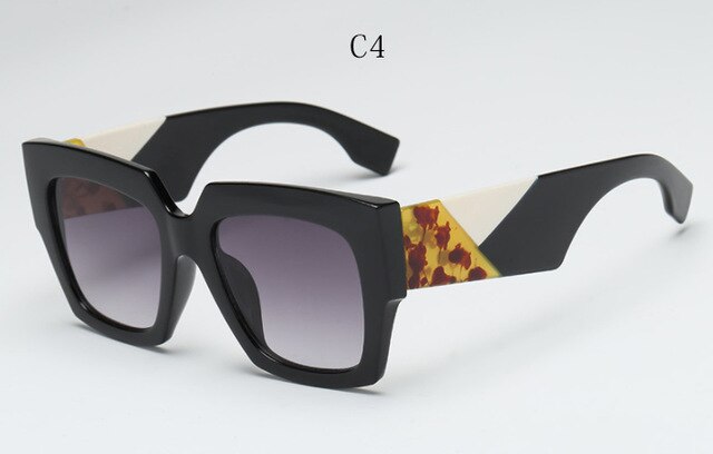 luxury Oversized Square Retro Big frame Sunglasses