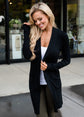 Elegant Pocket Cardigan Women Long Sleeve Jacket