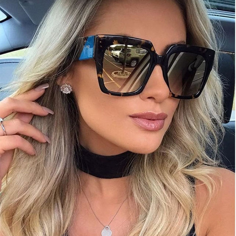 luxury Oversized Square Retro Big frame Sunglasses