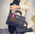 Leather Shoulder Women suture Boston Handbag