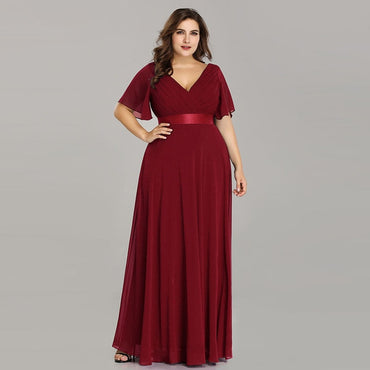 Elegant A-line Chiffon Long Evening Dress