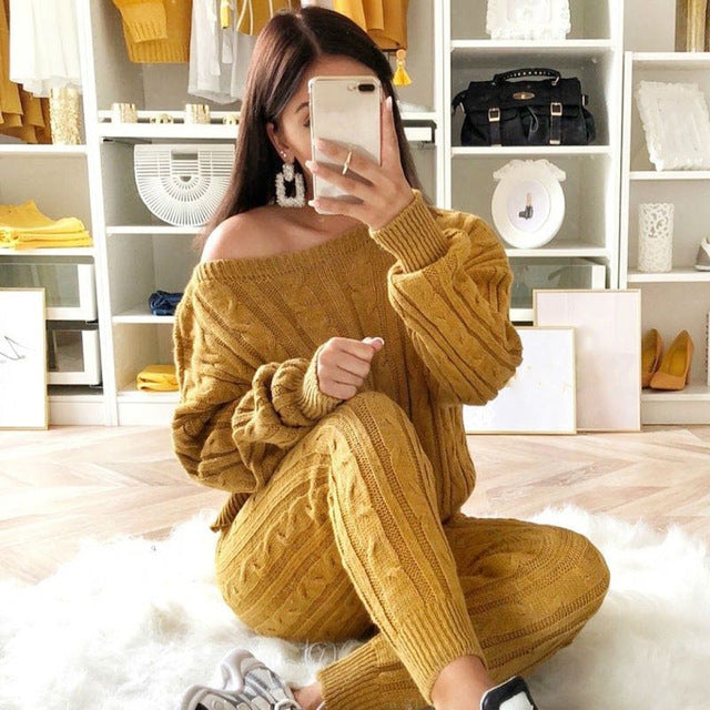 Sexy Women Cotton Tracksuit