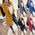 Elegant Long Sleeve Winter Woollen Coat Jacket