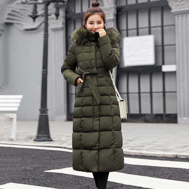 Cotton Padded Warm Thicken Slim Women Winter Jacket