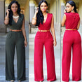 Casual Rompers High Waist  Wide leg pants jumpsuit