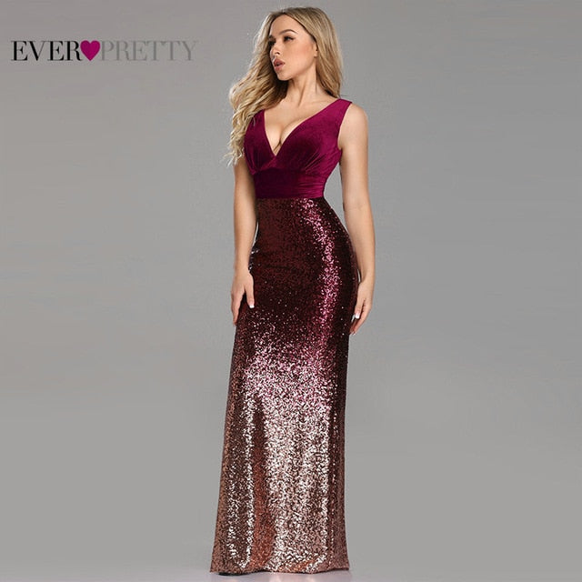 Sleeveless Mermaid Evening Dress