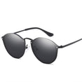 Luxury Coating Mirror Cat Eye Retro Rimless Sunglasses