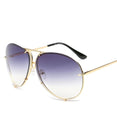 Luxury Oversize Mirror Sunglasses