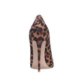 Flock Leopard Stilettos High Heels