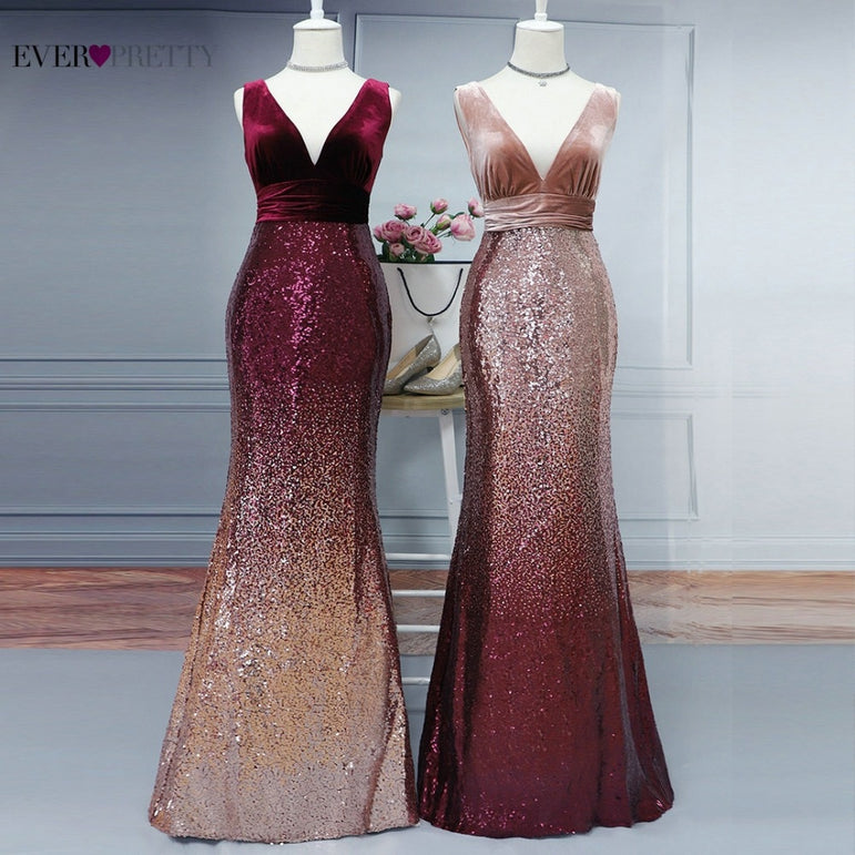 Sleeveless Mermaid Evening Dress