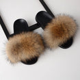 Luxury Real Fox Furry Fur Slippers