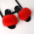 Luxury Real Fox Furry Fur Slippers