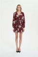 Floral Printed Mini Party Dress