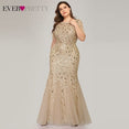 Elegant Evening Lace Appliques Mermaid Gowns Dress