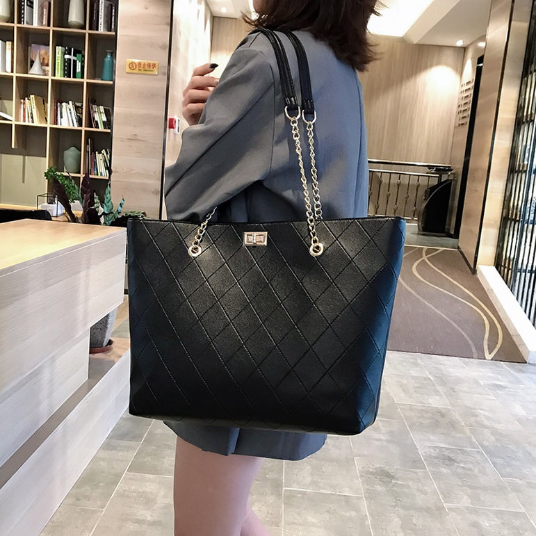 Luxury Leather women Tote Handbags