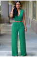 Casual Rompers High Waist  Wide leg pants jumpsuit