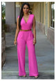 Casual Rompers High Waist  Wide leg pants jumpsuit