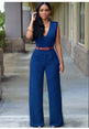 Casual Rompers High Waist  Wide leg pants jumpsuit