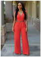 Casual Rompers High Waist  Wide leg pants jumpsuit