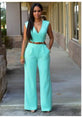 Casual Rompers High Waist  Wide leg pants jumpsuit