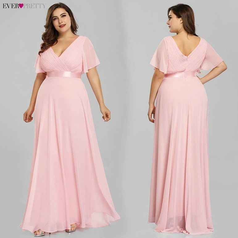 Elegant A-line Chiffon Long Evening Dress