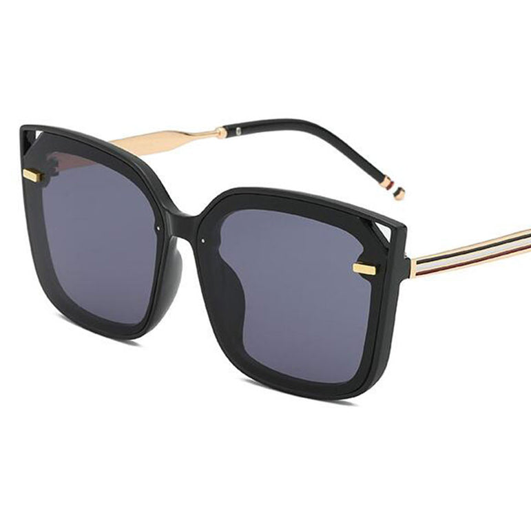 Square Frame Shades Flat Lens Sunglasses