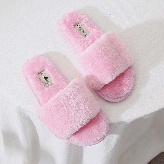 Non Slip Flat House Plush Slipper