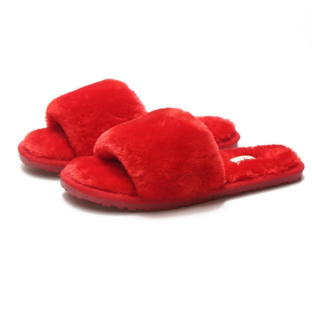 Non Slip Flat House Plush Slipper