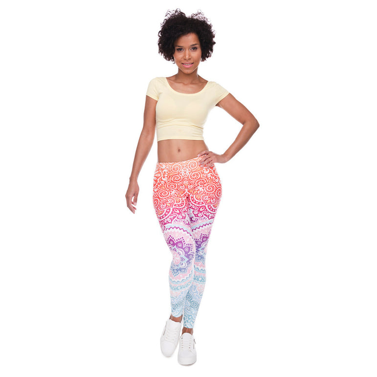 High Waist Round Ombre Legging