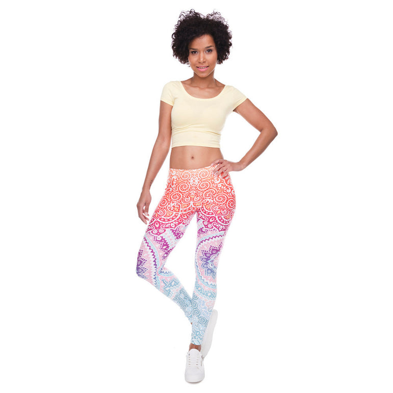 High Waist Round Ombre Legging