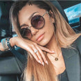 Luxury Rimless Round Sunglasses